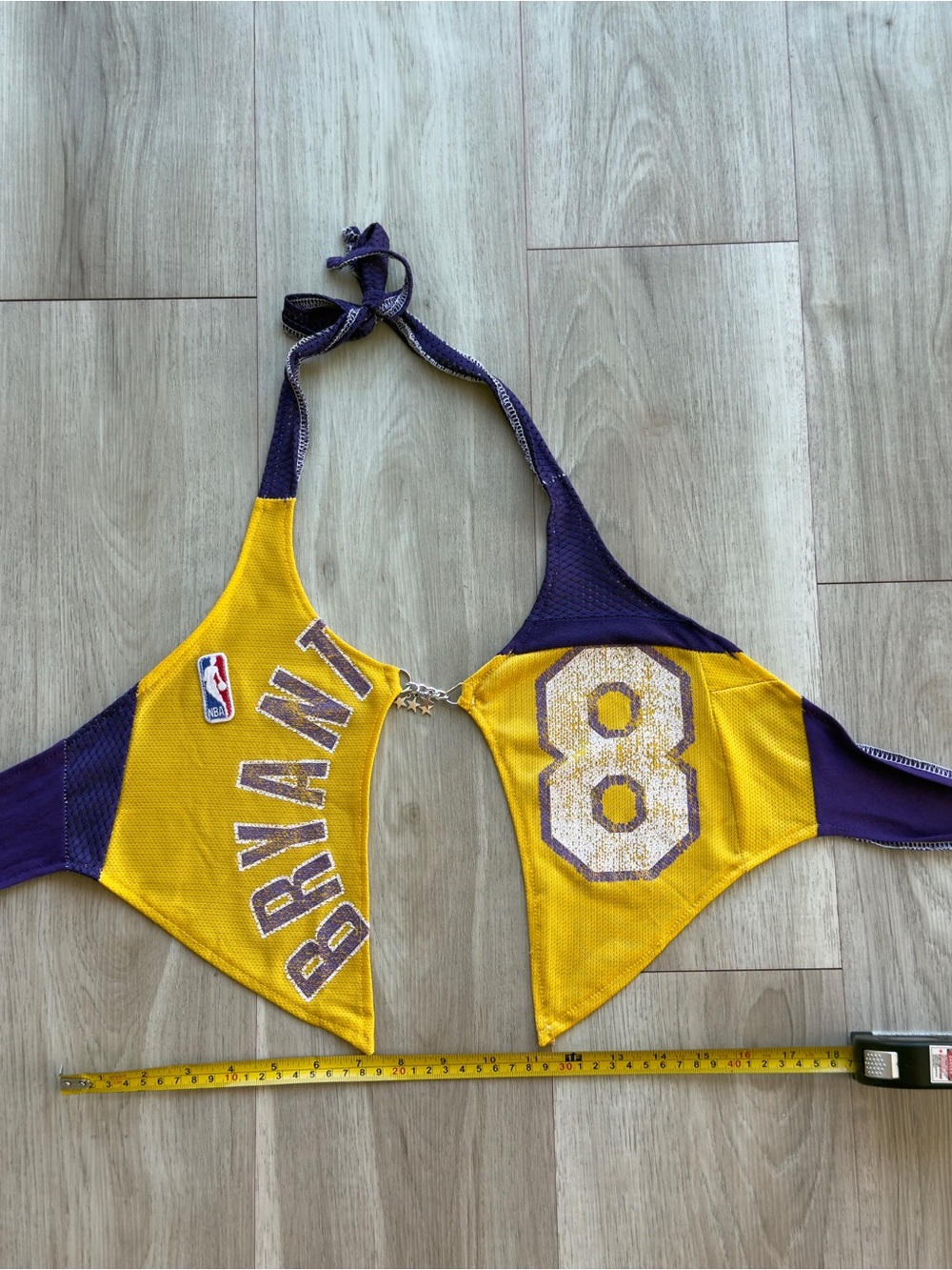 I Am Koko Custom Lakers Kobe Bryant #8 Halter Top - Yellow & Purple